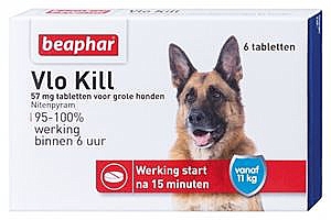 BEAPHAR VLOKILL+ HOND VANAF 11KG 6 TABL