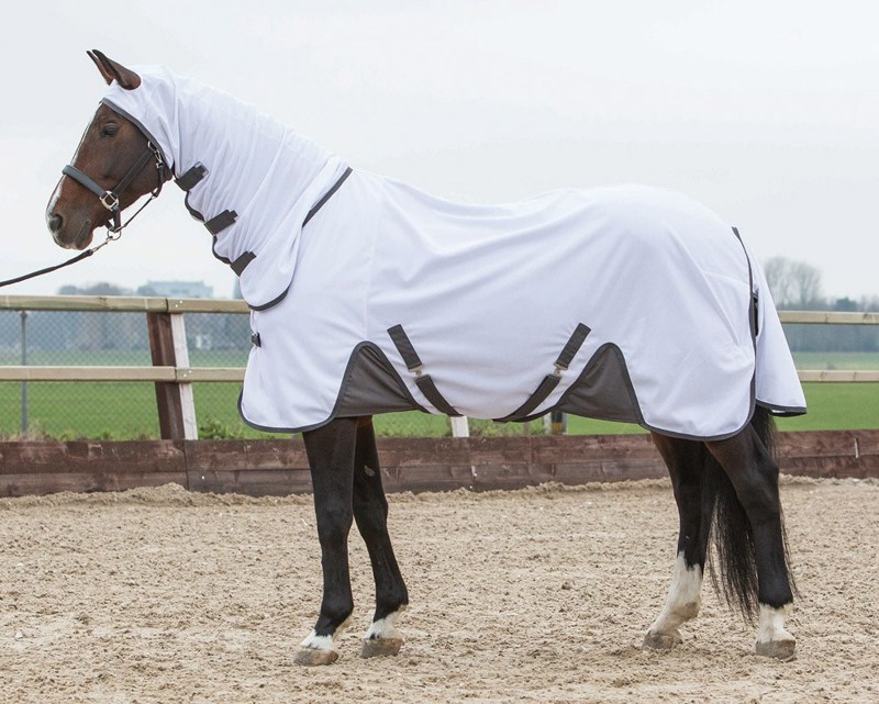 FLYPROTECTION DEKEN MET HALS 205CM WIT