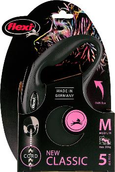 Flexi New Classic Koord M Zwart 5M