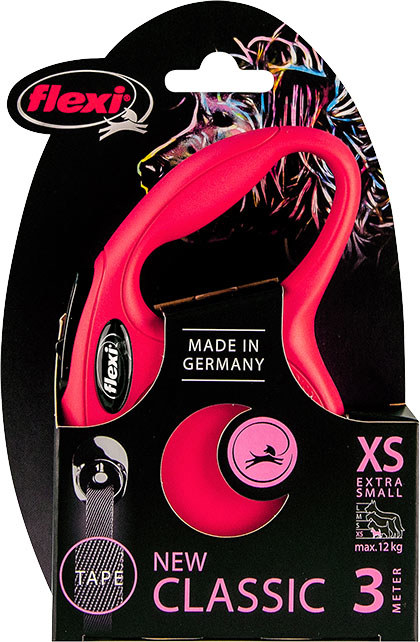 FLEXI CLASSIC, BAND ROOD XS: 3 M