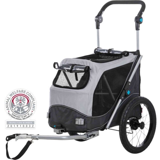 FIETSKAR, SNELVOUW-FUNCTIE GRIJS M: 63 × 95 × 90/132 CM