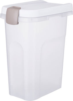 TON, LUCHTDICHT SLUITBAAR, KUNSTST. TRANSPARANT-WIT 15LTR