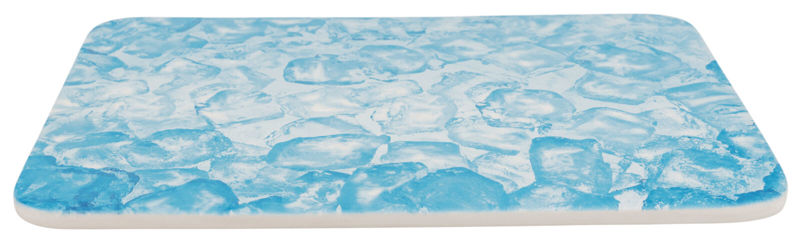 KOELPLAAT, KONIJNEN, KERAMIEK BLAUW 35 × 25 CM