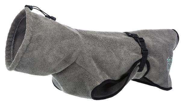Badjas Hond Badstof Grijs 40Cm