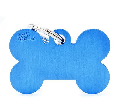 Myfamily Bone Big Alluminum Blue For Tag Machine St