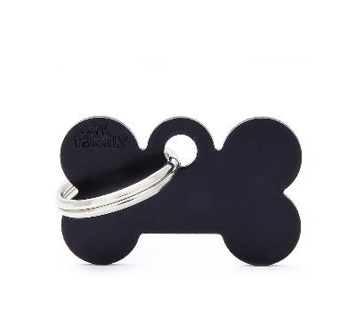 Myfamily Bone Small Alluminum Black For Tag Machine St