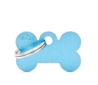 Myfamily Bone Small Alluminum Light Blue For Tag Machine St