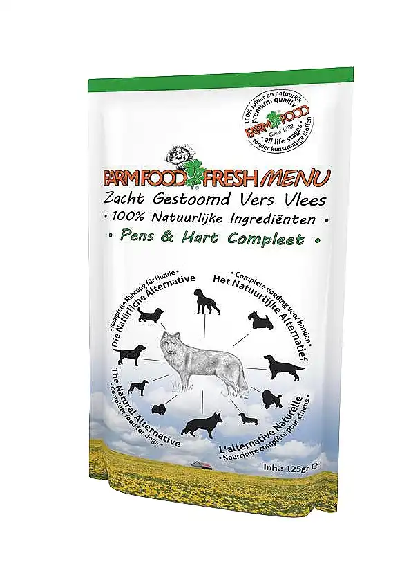 Farm Food Freshmenu Pns&Hrt Cmpl 125 Gr