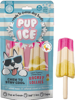 PUP ICE HOND IJSJE RAKET YOGH.URT/AARDBEI/BANAAN