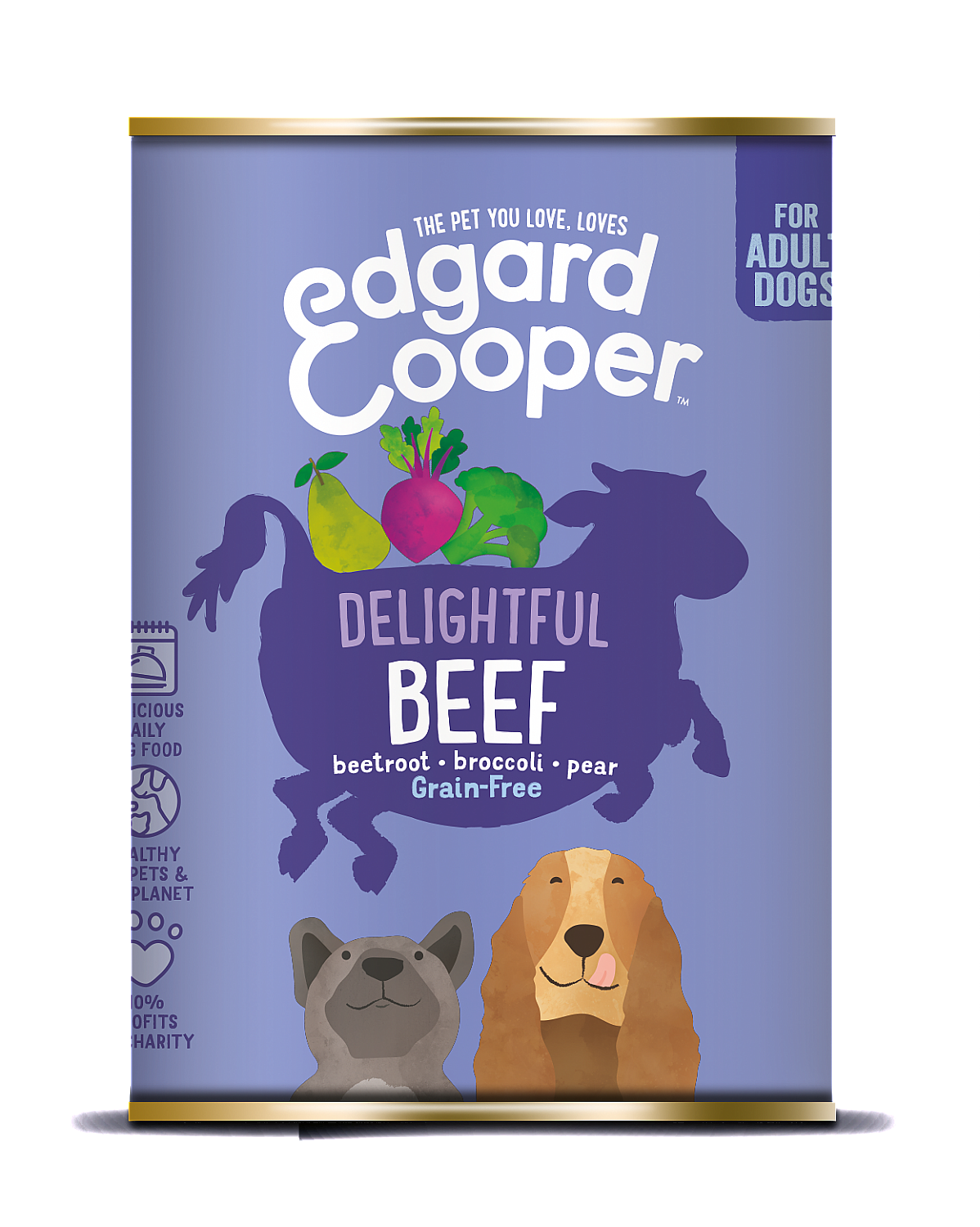 E&C Hond Blik Rund 400 Gr