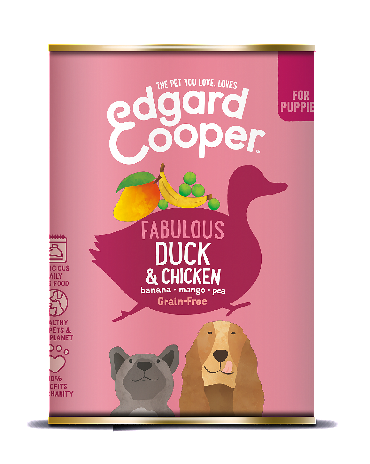E&C Hond Blik Pup Eend 400 Gr