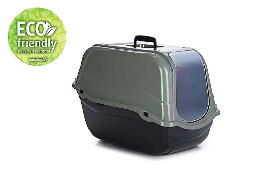 Kattenbak Romeo Eco Groen/Zwart 57X39x41