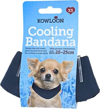 Koelbandana Donkerblauw Xs 20-25 Cm