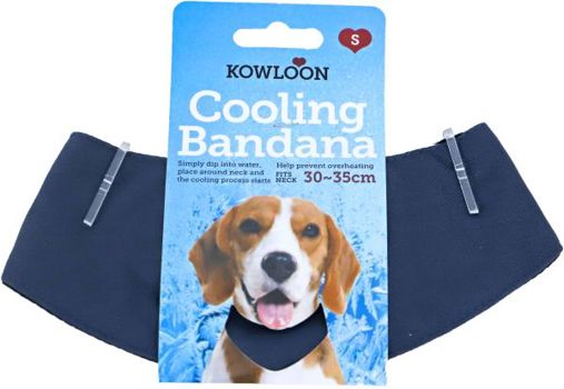 Koelbandana Donkerblauw Small 30-35 Cm