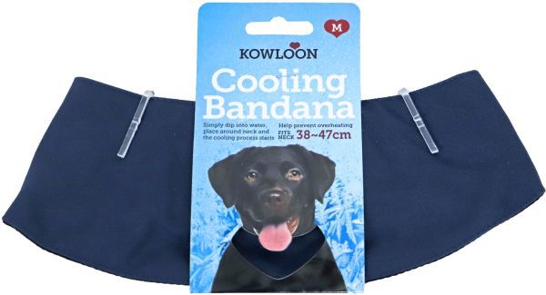 Koelbandana Donkerblauw Medium 38-47 Cm