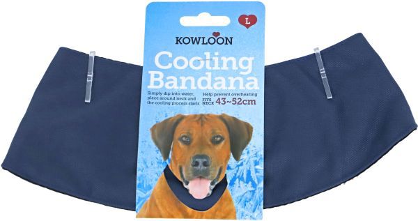 Koelbandana Donkerblauw Large 43-52 Cm