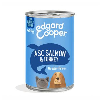 E&C Hond Blik Zalm/Kalkoen 400 Gr