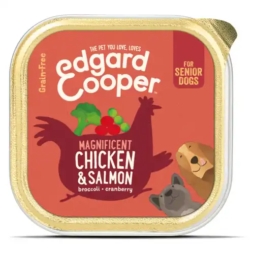 E&C Hond Kuipje Senior Kip/Zalm Box 150 Gr