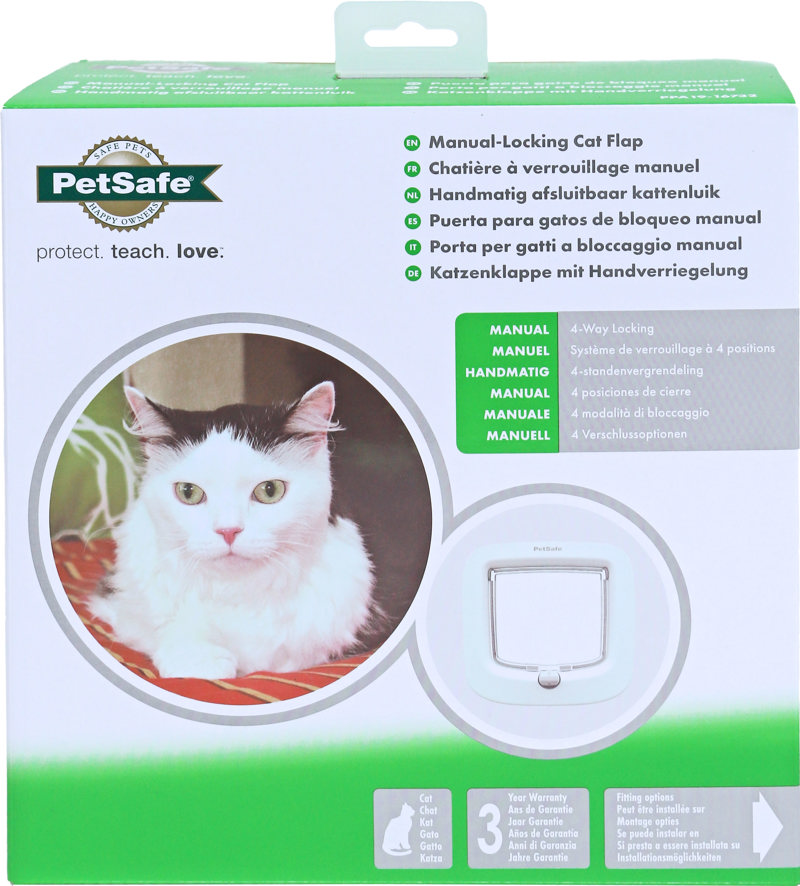 KATTENDEUR HANDM. 4LOCK WIT PPA19-16732