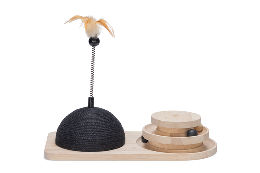 DBL HOUT KRAB+SPEELTOREN MAIA ZWART 50