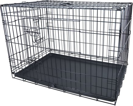 BOON DRAADKOOI ECO.2-DEURS ZWART 92X57X64