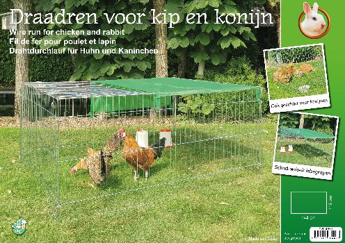BOON DRAADREN+ZONNEDOEK VERZINKT 144X116