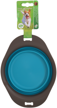 BOON OPVOUWBARE VOER/DRINKBAK GRIJS/BLAUW 19CM
