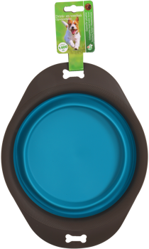 BOON OPVOUWBARE VOER/DRINKBAK GRIJS/BLAUW 23CM