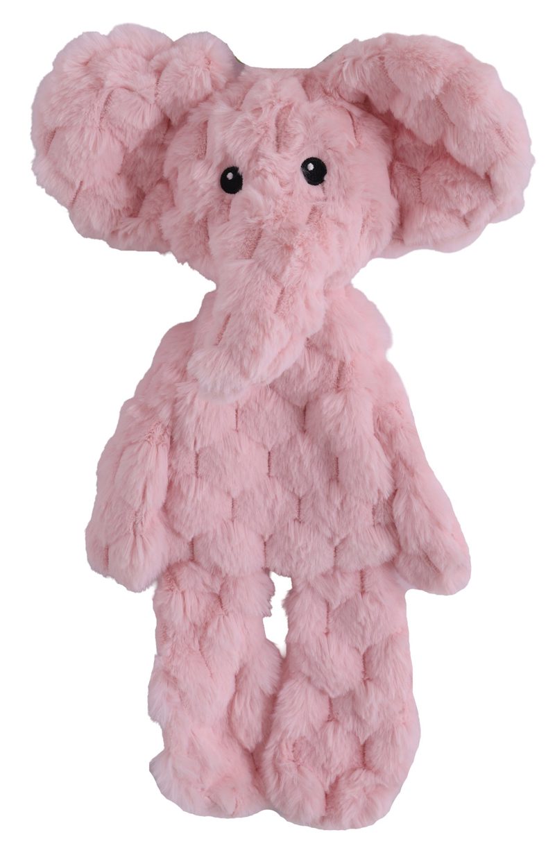 BOON HOND SPEELGOED OLIFANT SOFTCRINKLE+PIEP ROZE 40CM