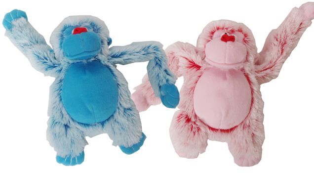AAP PLUCHE ROZE/BLAUW 22 CM