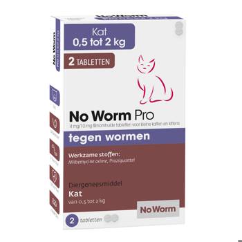 No Worm Pro Kleine Kat & Kitten 2 Tabl