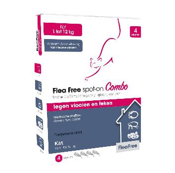 Flea Free Spot-On Combo Kat 4 Pip.
