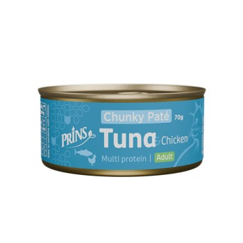 PRINS TUNA & CHICKEN, CHUNKY PATé 70GR