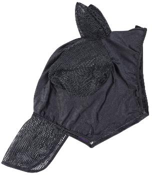 Vliegenmasker Skinfit Met Oren En Neusstuk XL Zwart