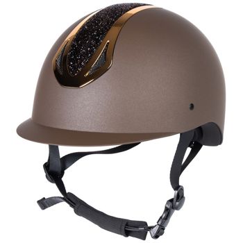 VEILIGHEIDSCAP PRO F1 MAT CRYSTAL BRUIN-GOUD L