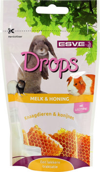 Knaagdier Drops Melk & Honing 75 Gr