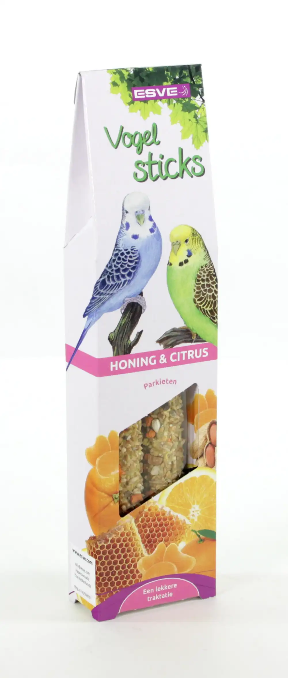 Vogelsticks Parkiet Honing En Citrus 2 St