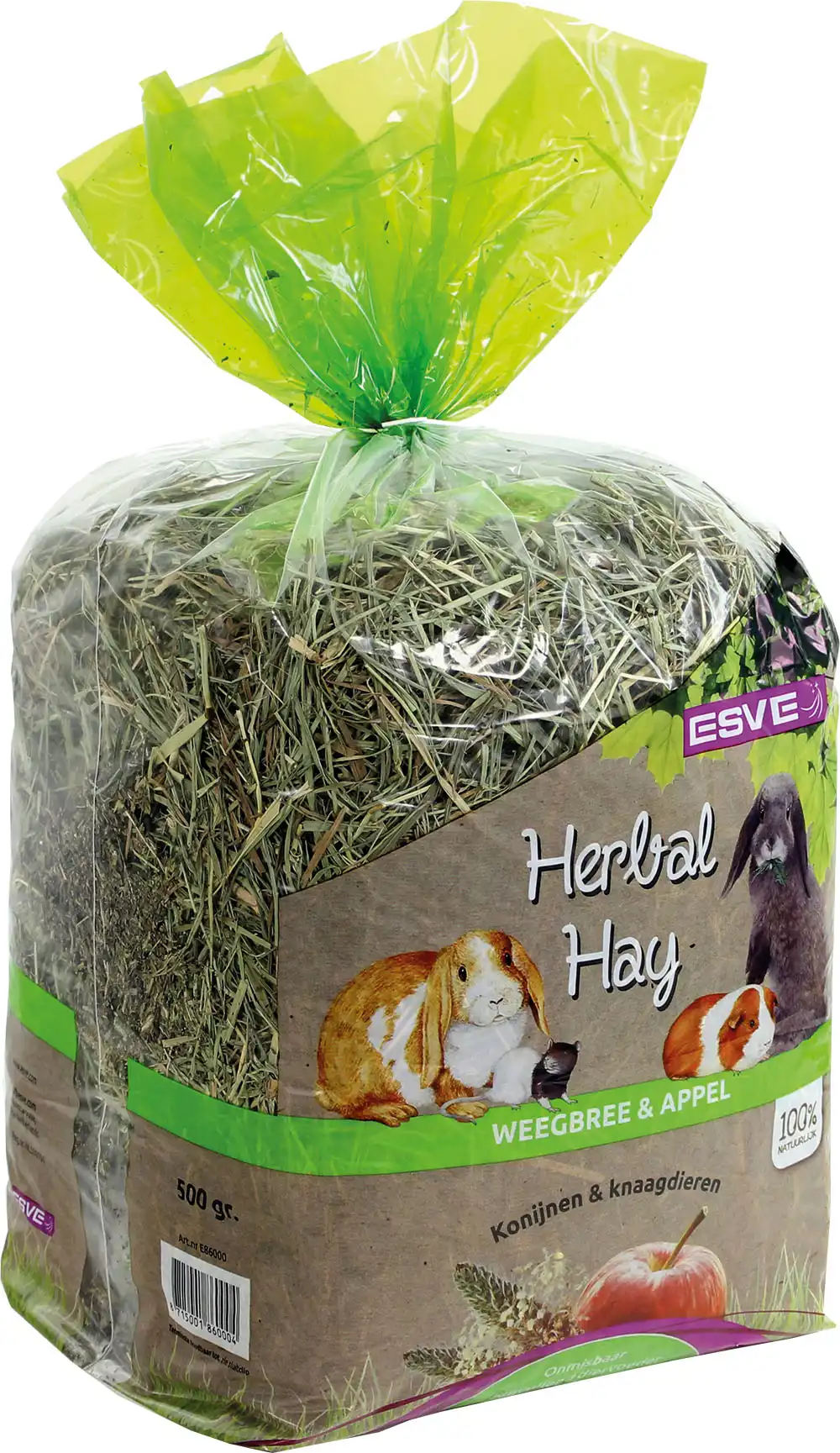 Herbal Hay Weegbree&Appel 500 Gr