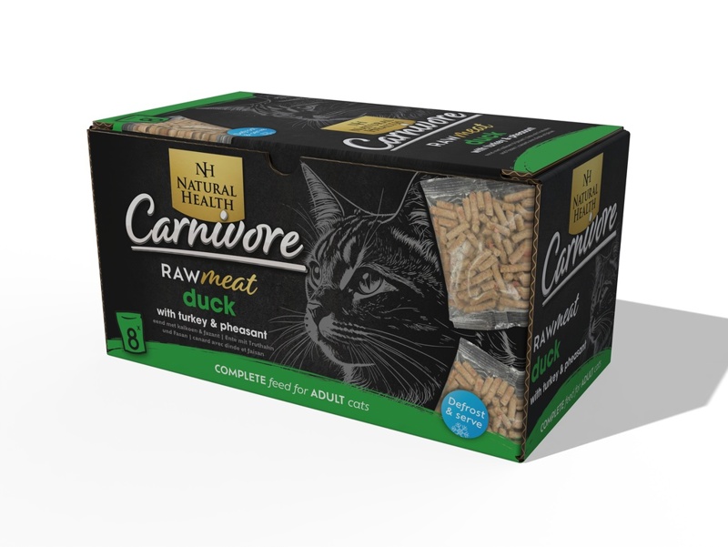 NATURAL HEALTH CAT CARNIVORE RAW DUCK WITH TURKEY & PHEASANT