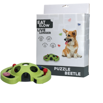 EAT SLOW LIVE LONGER PUZZLE BEETLE