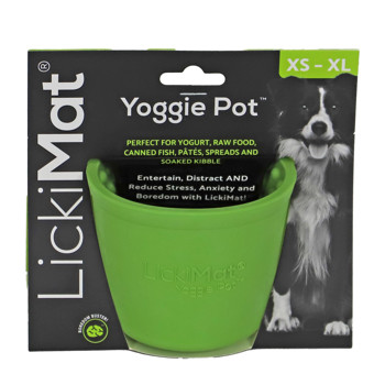 LICKIMAT LICKIMAT YOGGIE POT GROEN 8CM