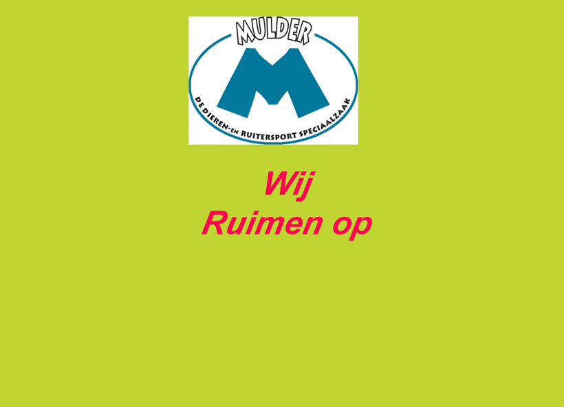 Opruiming ruitersport